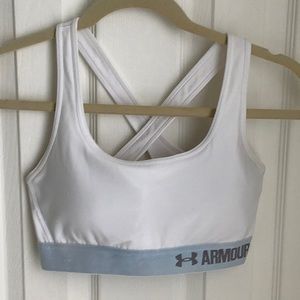 Under Armour Dri Fit Criss Cross Sports Bra Sz Sm
